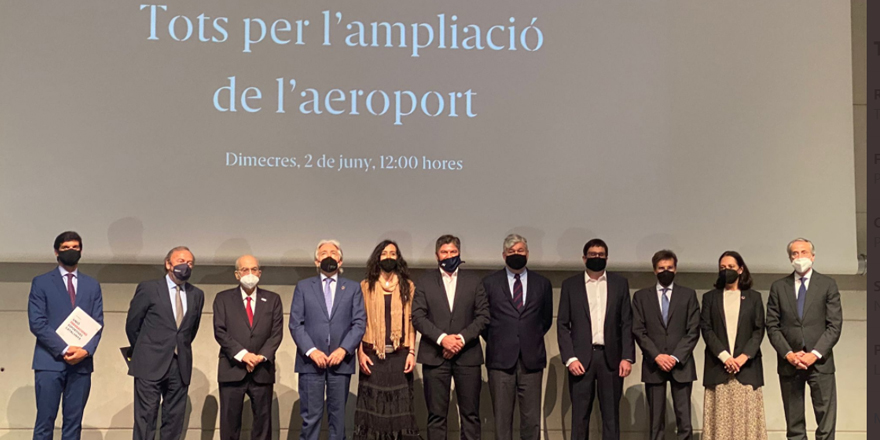 AIJEC participa en l’acte de suport per ampliar l’aeroport del Prat